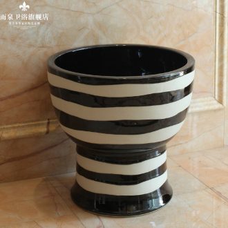 Jingdezhen ceramic mop rain spring pool balcony automatic mop pool mop pool water elution cloth pool contemporary and contracted