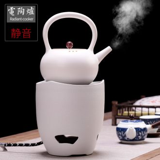 Chrysanthemum patterns Japanese ceramics burn large teapot high-capacity small household electric TaoLu boiled tea set mini