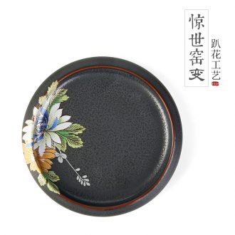 Three-dimensional variable on flower ceramic sample tea cup cup cup cup mat contracted kung fu tea accessories tea cups