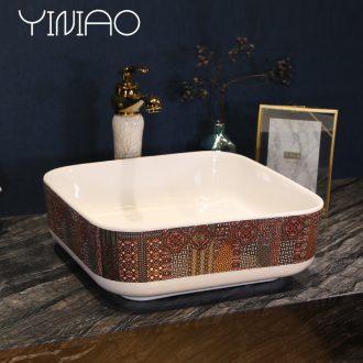 Million birds ceramic toilet lavabo square art basin sink basin sinks contracted household restoring ancient ways