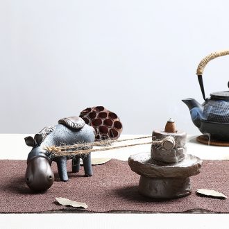 Chen xiang personality back incense back present donkey fair creative home furnishing articles the censer ceramic arts and crafts