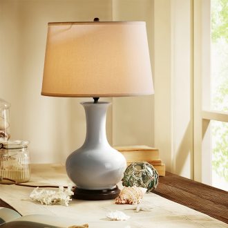 American country ceramic desk lamp copper contracted sitting room bedroom berth lamp wedding study desk lamp rural lamps and lanterns