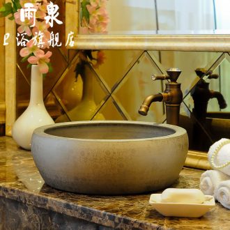 Rain spring basin of jingdezhen ceramics on golden orb art basin lavatory basin lavabo that defend bath
