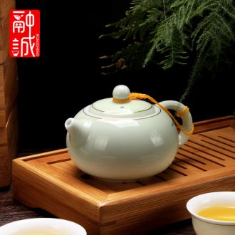 Celadon pot large heat-resistant ceramic teapot kung fu tea tea set household longquan celadon, xi shi pot
