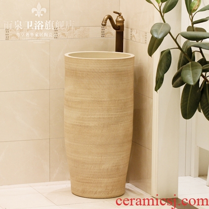 Jingdezhen ceramic basin art lavatory conjoined column one column pillar lavabo lavatory toilet the balcony