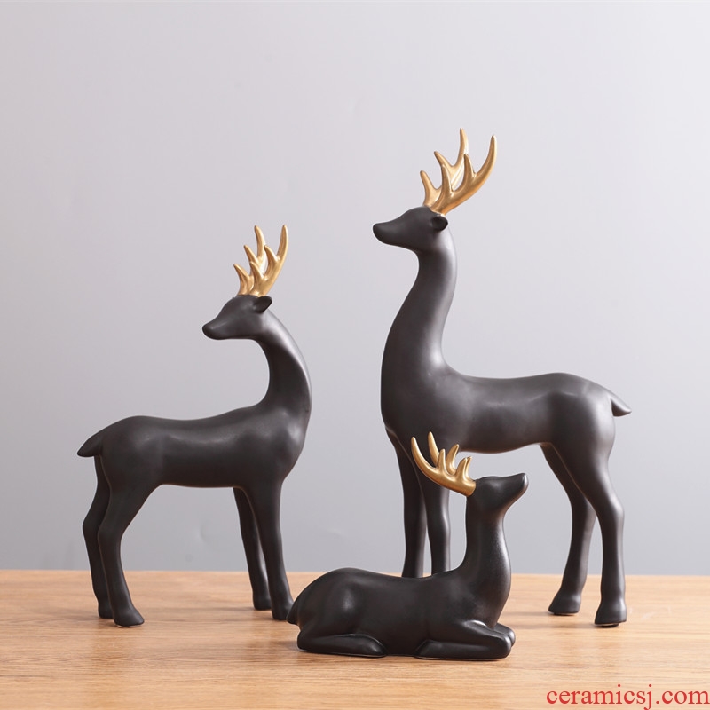 Elk ceramic furnishing articles artical country sitting room porch TV ark home decoration wedding gift