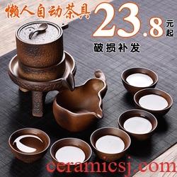 Gorgeous young coarse pottery large tea to wash the blue and white porcelain tea set writing brush washer accessories tea six gentleman's zero wash with a water jar