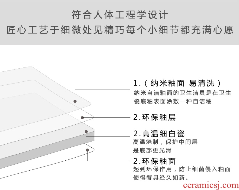 Household jingdezhen ceramic dishes creative plate Chinese steak contracted 8 inches dish dish dish dish