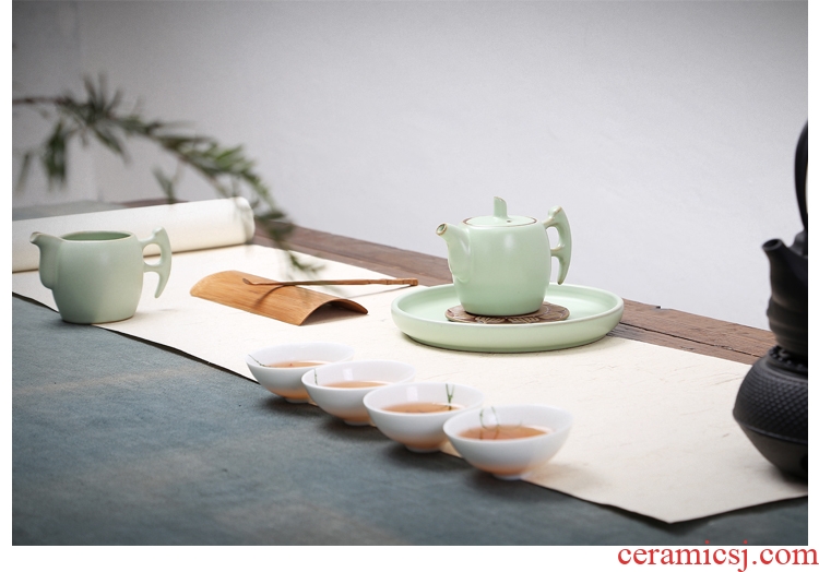 Gorgeous young coarse pottery tea sea your kiln kiln ceramic kung fu tea tea accessories side put points tea fair mug