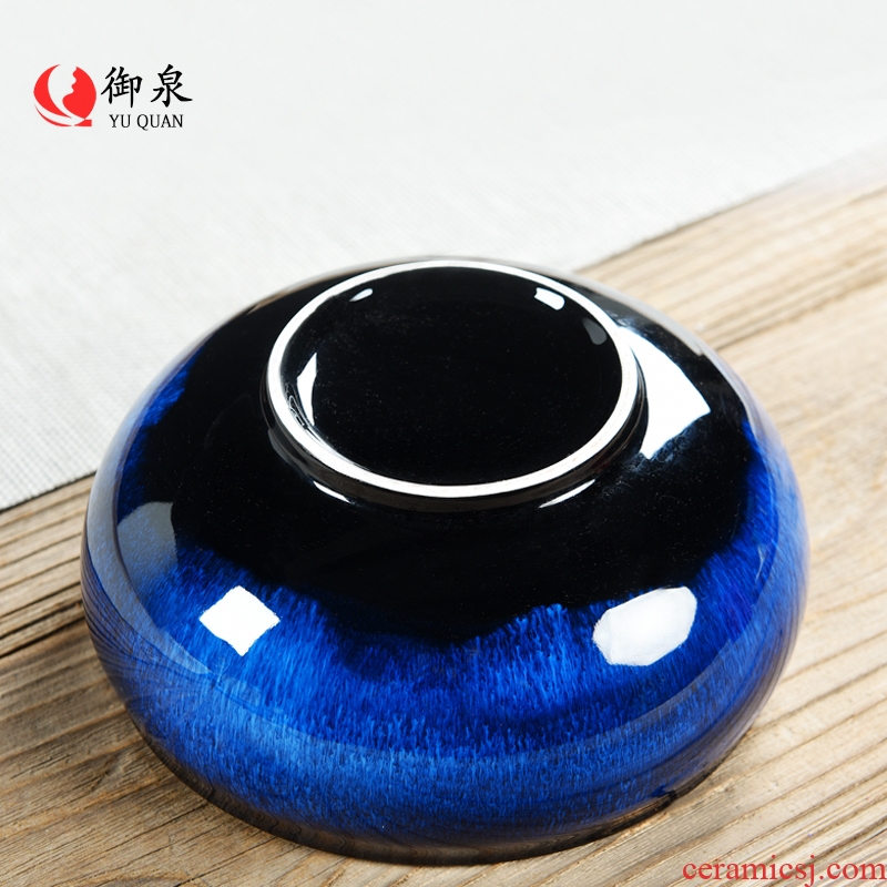 Royal fountain creative origins have kung fu tea accessories ceramic cup wash large tea tea ceremony with zero writing brush washer wash bowl