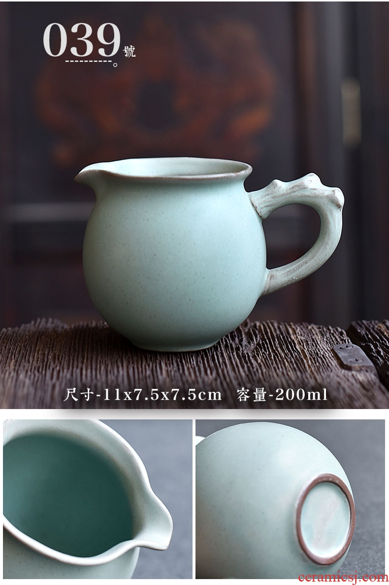 Tao fan fair ceramic cup) suit large violet arenaceous male kung fu tea tea points sea tea, tea accessories