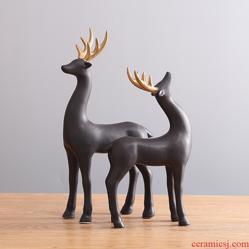 Elk ceramic furnishing articles artical country sitting room porch TV ark home decoration wedding gift