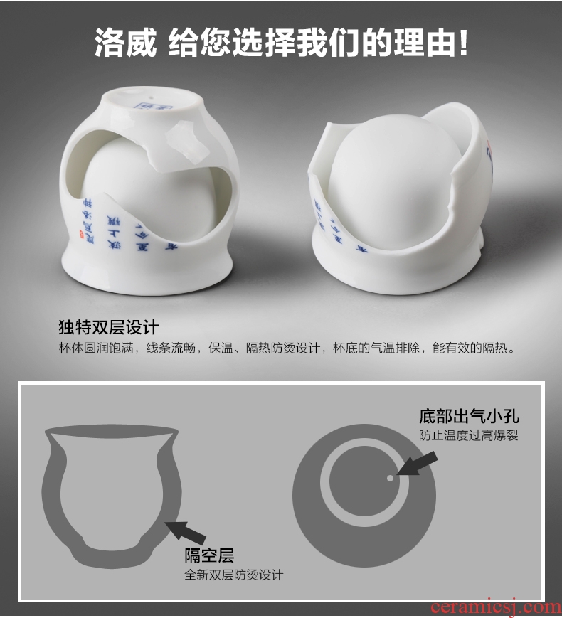 Married kung fu tea set suit wedding Chinese style household contracted jingdezhen ceramic teapot tea tray of a complete set of cups