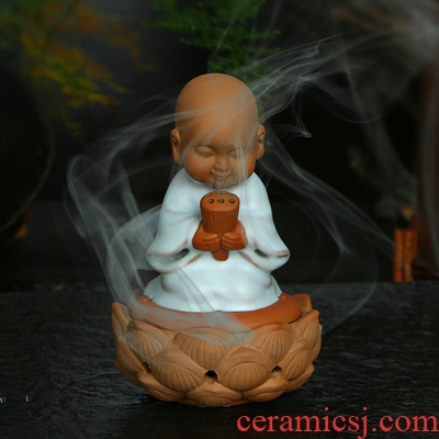 Chen xiang ceramic incense burner your kiln little monk monk vows dish fragrant incense burner aloes sandalwood smoked furnace home furnishing articles