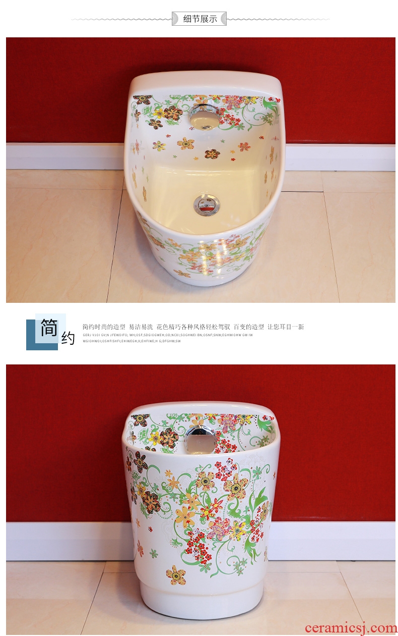 Million birds basin art ceramic lavabo stage lavatory basin rural wind wash basin bathroom basin