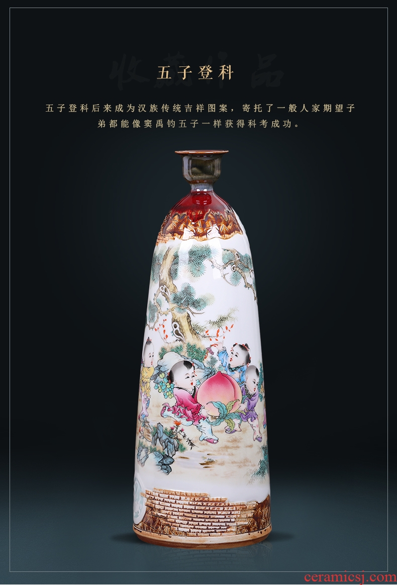 Manual creative kiln jingdezhen ceramics vases, flower arranging place new Chinese style household act the role ofing is tasted sitting room decoration