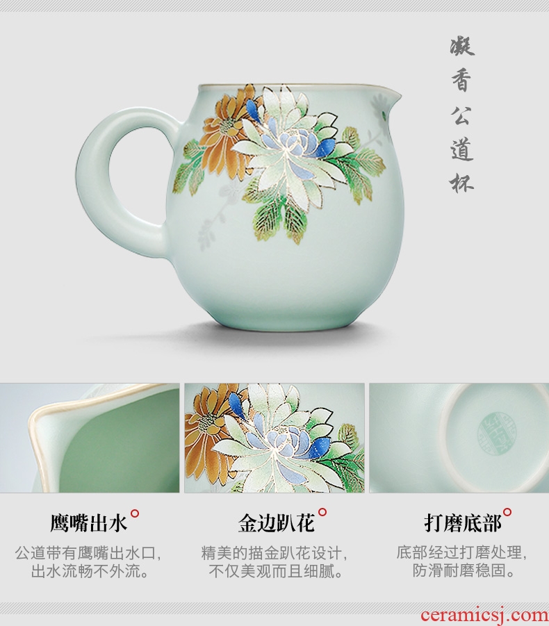 In tang dynasty pottery and porcelain of a complete set of kung fu tea sets big gift boxes on your kiln on Japanese tea ceremony