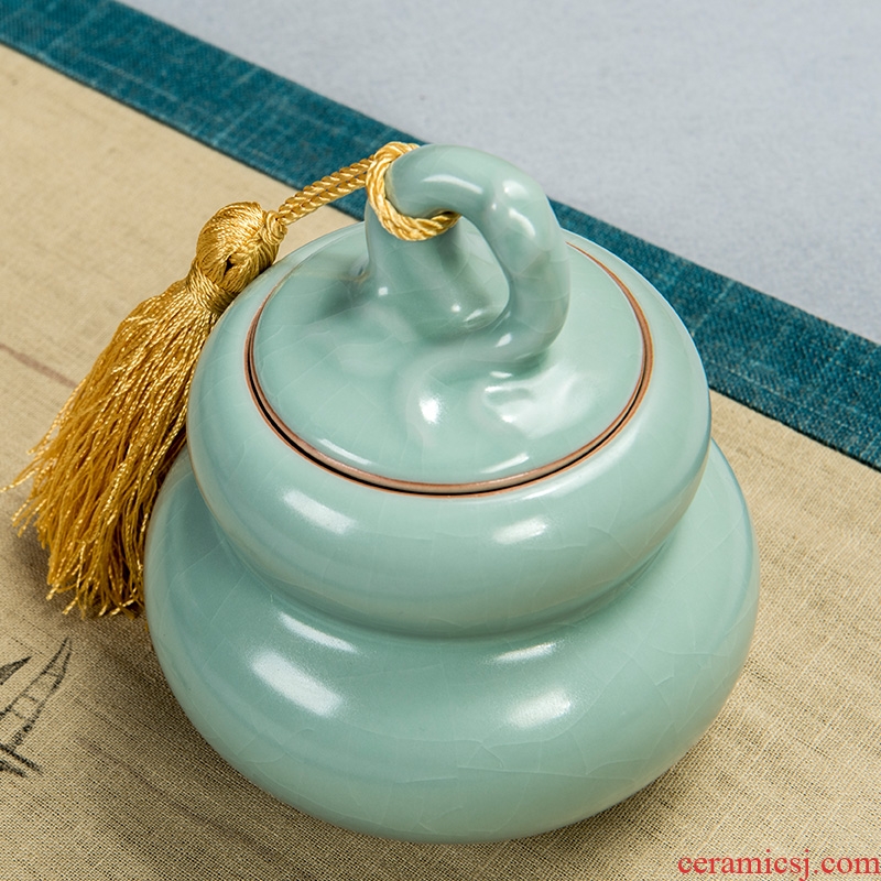 East west tea pot of your porcelain tea pot, ceramic seal tank storage jar puer tea pot your kiln gourd
