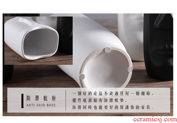 Jingdezhen ceramic vase sitting room is contracted Europe type is resided abstract art TV ark furnishing articles of handicraft ornament