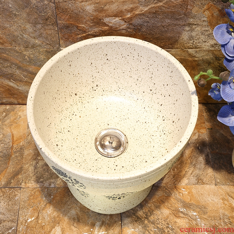 JingWei restoring ancient ways of jingdezhen ceramic art mop pool mop pool toilet household washing mop pool floor mop basin
