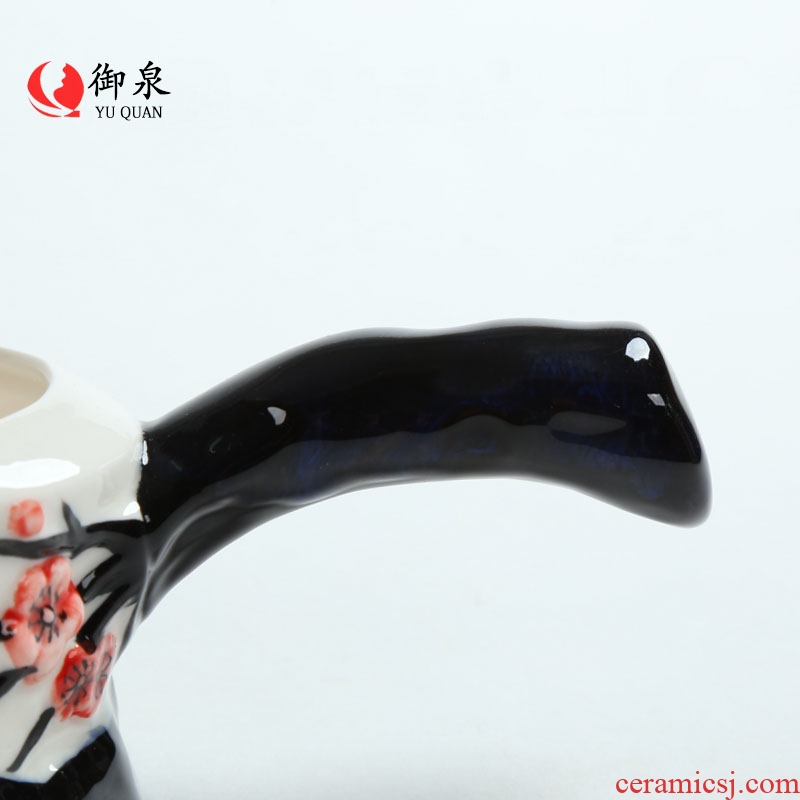 Imperial springs hand-painted plum lateral make ceramic fair mug of tea is tea accessories creative stumps kung fu tea tea