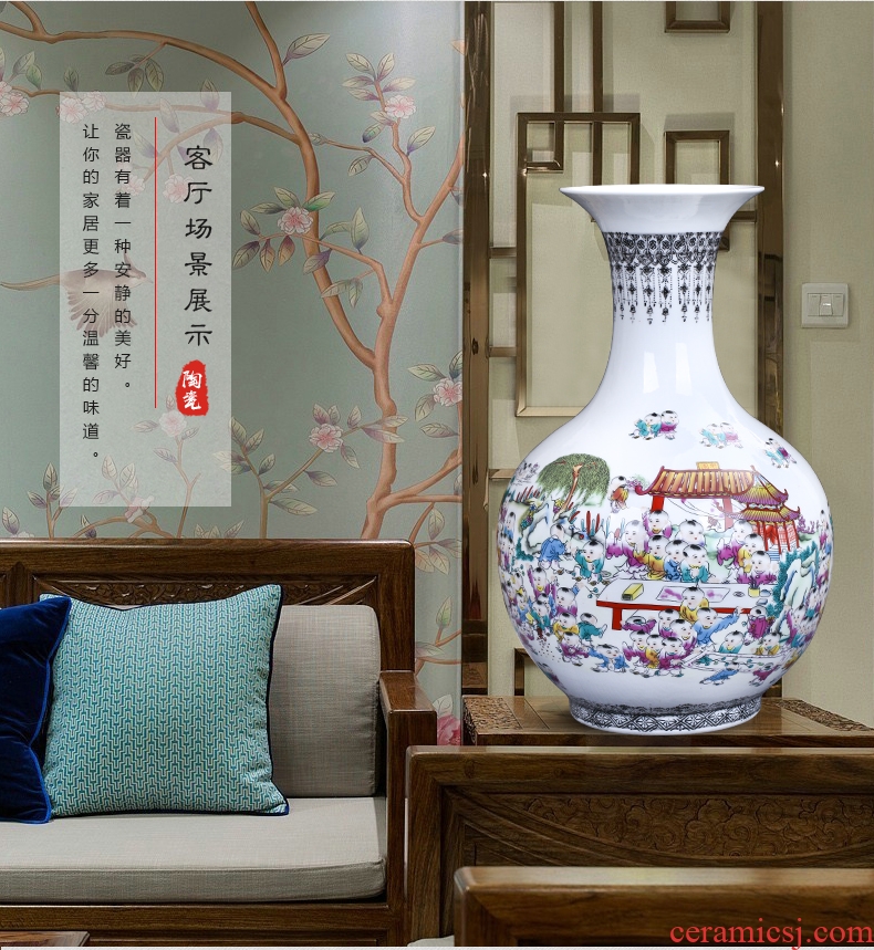 Chinese classical jingdezhen ceramics figure vases, flower arranging the ancient philosophers sitting room home rich ancient frame adornment furnishing articles