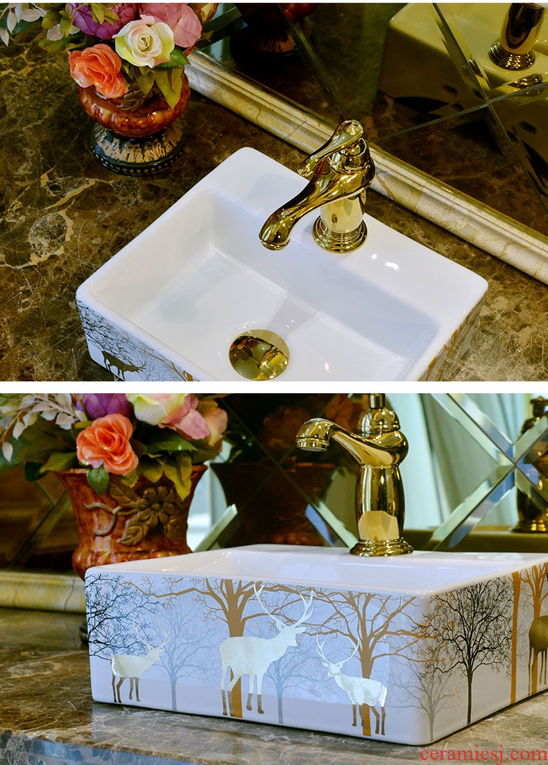 American wash basin stage art ceramics on the sink basin basin bathroom sinks restoring ancient ways