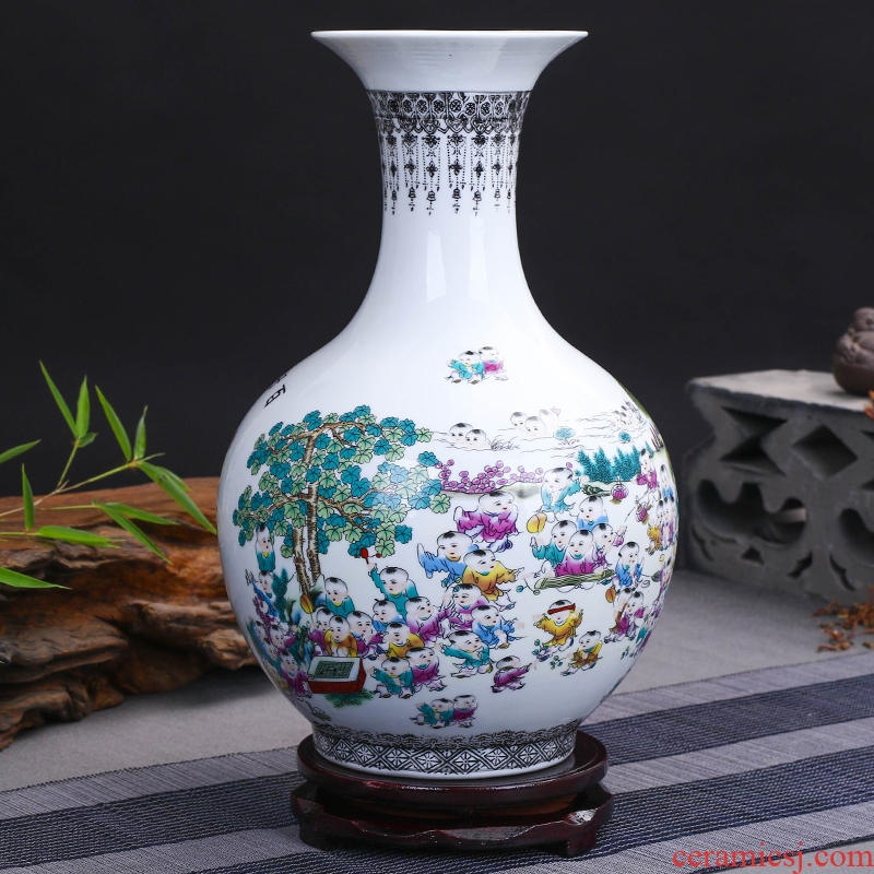 Chinese classical jingdezhen ceramics figure vases, flower arranging the ancient philosophers sitting room home rich ancient frame adornment furnishing articles