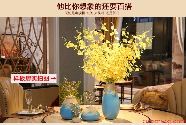 New Chinese vase furnishing articles example room living room flower arranging ceramic Europe type TV ark porch home decoration