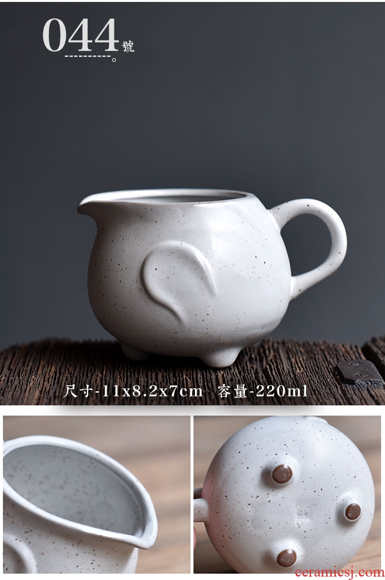 Tao fan fair ceramic cup) suit large violet arenaceous male kung fu tea tea points sea tea, tea accessories