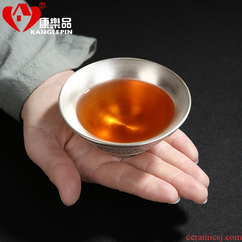 Recreation article 999 sterling silver hand coppering.as ceramic sample tea cup silver cup perfectly playable cup bowl silver cup gift master