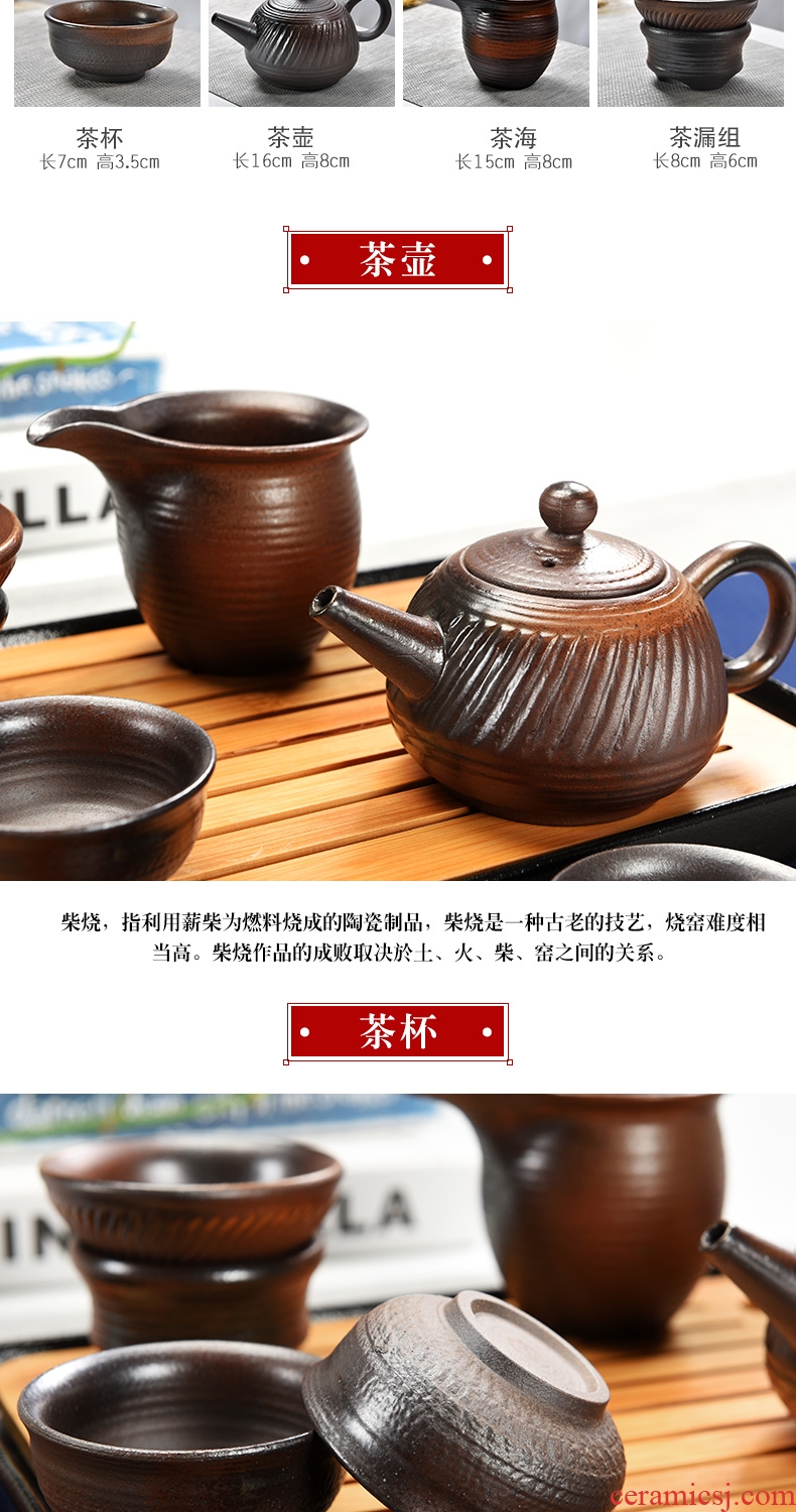 Dry tea tray household porcelain ceramic god kung fu tea set contracted mini teapot tea cups Japanese tea ceremony