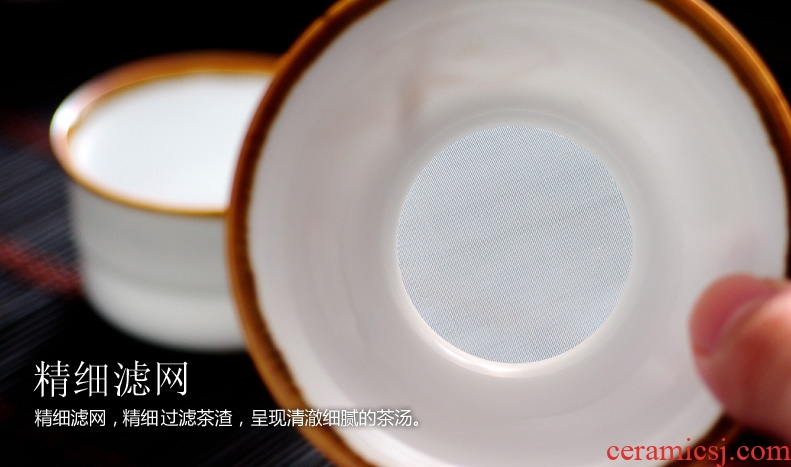 Drink to kiln ceramic kunfu tea) tea strainer filter filter tea kungfu tea accessories