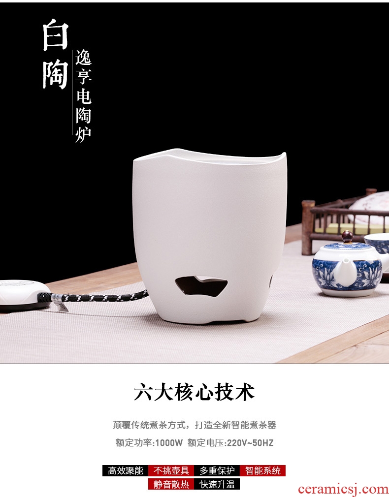 Tea seed electric TaoLu tea stove mini small ceramic boiled tea teapot mute household suit Japanese boil water