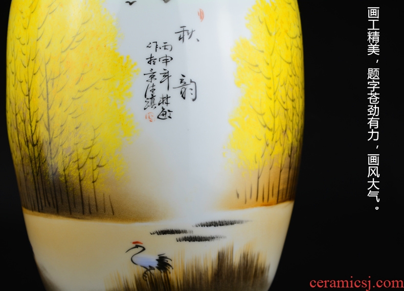 Cixin qiu - yun jingdezhen ceramics celebrity hand-painted powder enamel vase boutique sitting room home rich ancient frame adornment furnishing articles