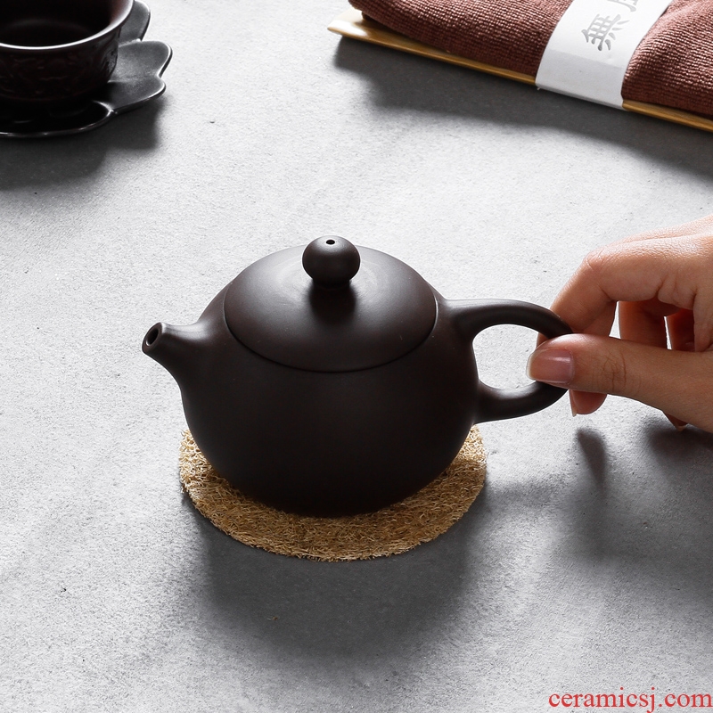 Three thousand ceramic tea village beauty make tea pot of yixing purple sand pot of purple clay manually single pot of kung fu tea pot