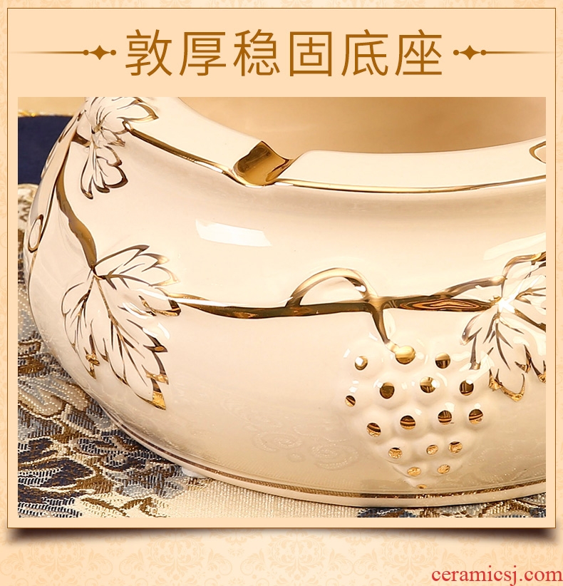 The Vatican Sally's European ceramic ashtray individuality creative and practical home sitting room tea table decoration luxury furnishing articles