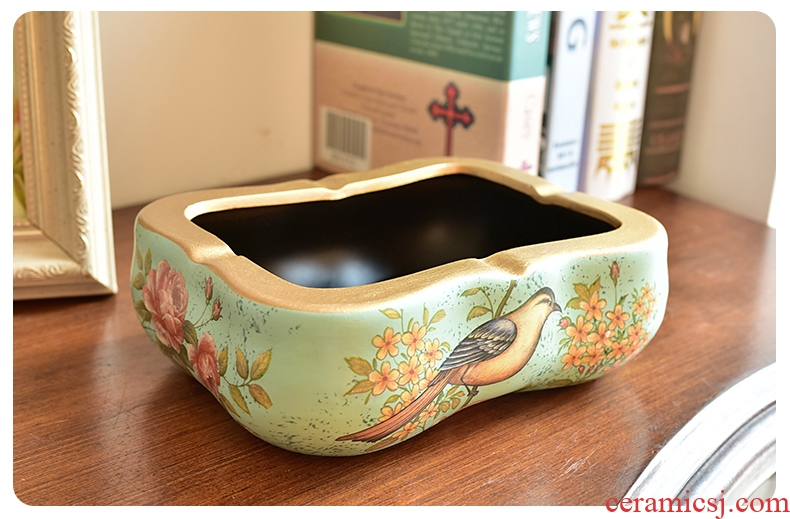 Murphy's European American creative retro candy dish of little sitting room tea table dry fruit tray ceramic decorative furnishing articles ashtray