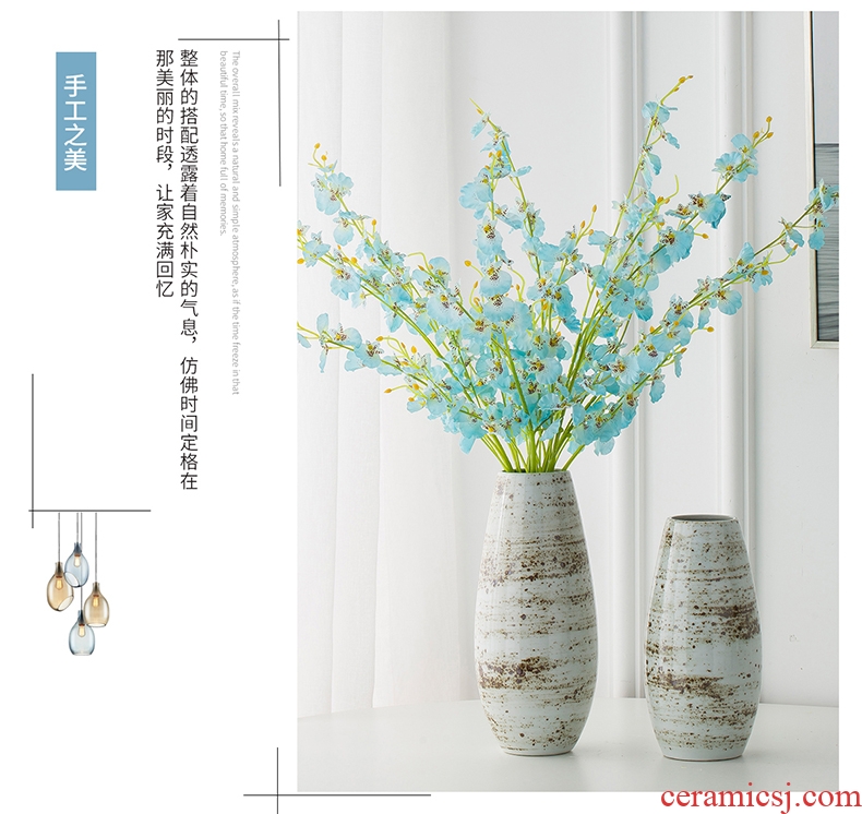 Jingdezhen ceramic vases, contemporary and contracted study furnishing articles sitting room creative fashion hydroponic flower arranging flowers vases