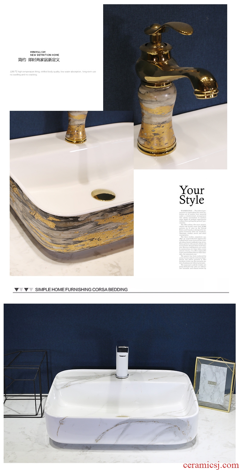 European ceramic stage basin sink oval basin marble basin bathroom sinks counters