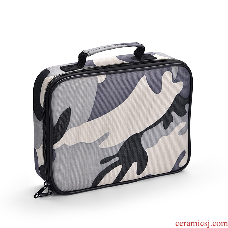 Hong bo acura celadon mini caddy convenient save small POTS ceramic POTS camouflage seal tea bag