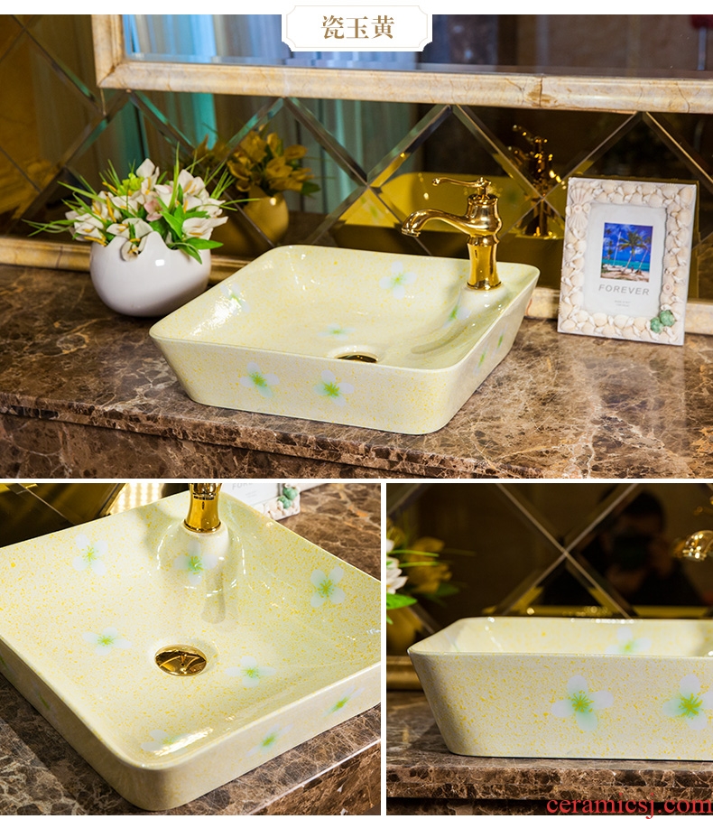 M beautiful square of toilet wash basin basin stage basin sinks on the ceramic lavabo art basin