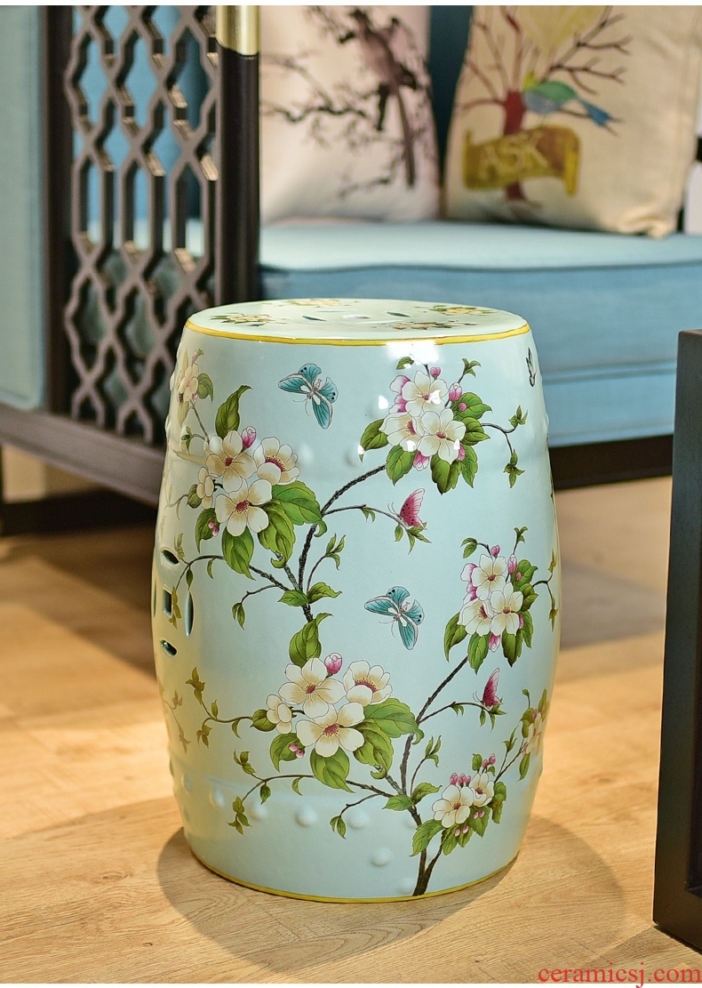 Murphy's American country large ceramic stool soft adornment in the sitting room of new Chinese style of dress shoes stool cold pier bench furnishing articles