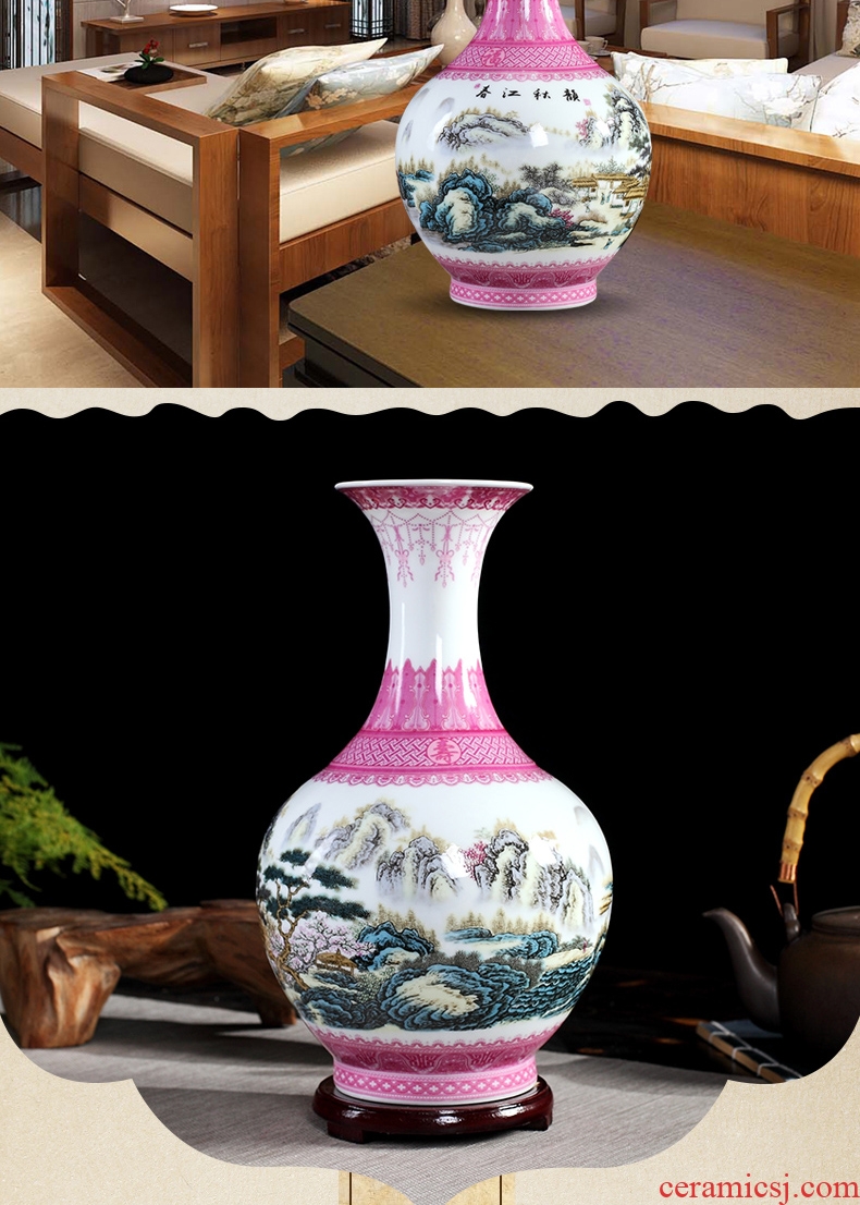 Pastel of the reward bottle vases, flower arranging the sitting room porch home decoration office furnishing articles of jingdezhen ceramics process
