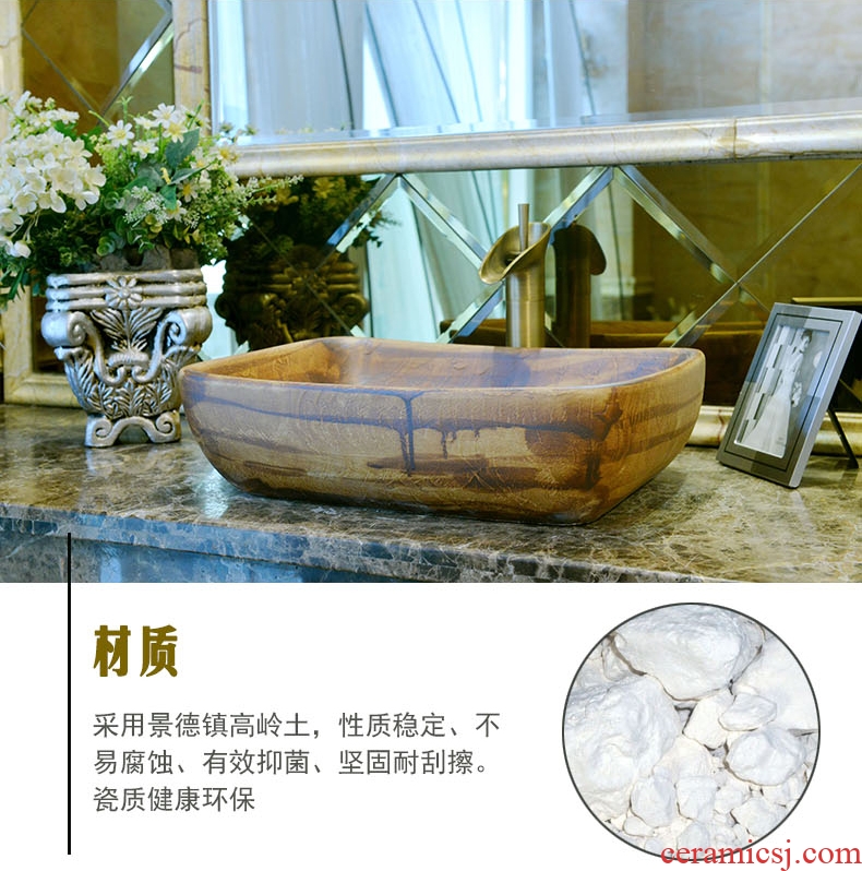 Ideas retro toilet stage basin of archaize ceramic lavabo lavatory basin art basin
