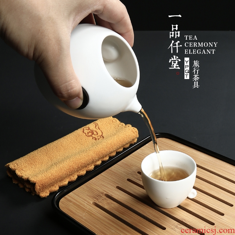 Yipin # $ceramic cups teapot tea towel kung fu tea sets the whole household contracted portable tea set