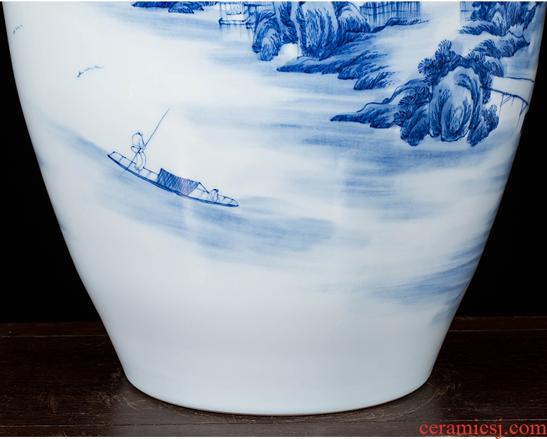 Jingdezhen ceramics hand-painted porcelain vase wine porch home wine ark adornment sitting room TV ark furnishing articles