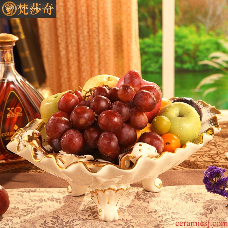 Vatican Sally's new European ceramic household luxurious sitting room tea table of fruit compote suit creative home furnishing articles