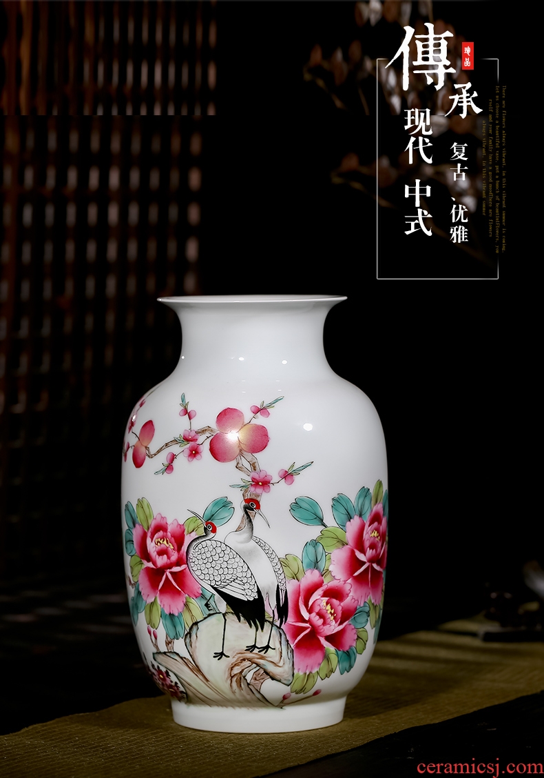 Master of jingdezhen ceramics hand-painted vases pastel wax gourd wine bottle of new Chinese style the sitting room porch place gifts