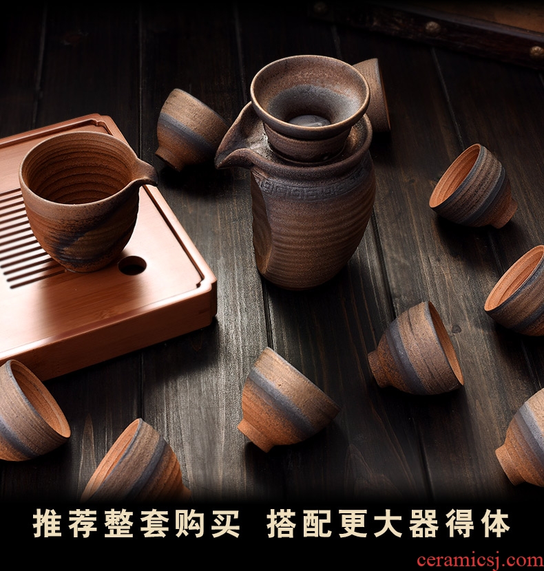 Cloud cloud retro ceramic cups master cup manual single cup ceramic cup sample tea cup coarse pottery cup kung fu tea set